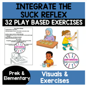Suck Reflex Integration Primitive Reflexes exercises activities OT visual